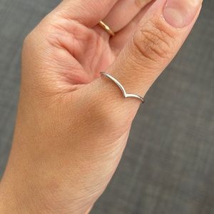 Oak + fort silver ring